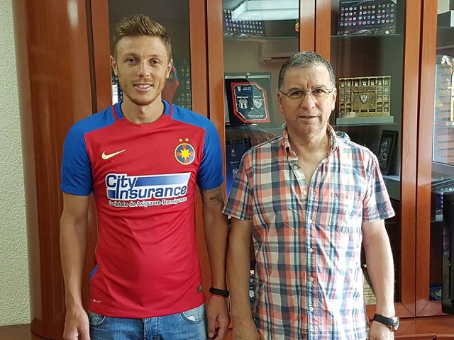 FOTO / OFICIAL! Bogdan Mitrea este jucătorul Stelei! Prima imagine cu